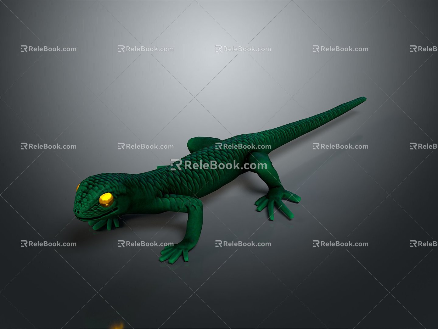 Lizard Anime Lizard Cartoon Lizard Reptile Cold Blooded Animal Reptile Reptile 3d model