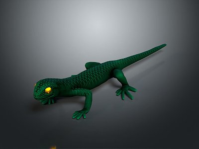 Lizard Anime Lizard Cartoon Lizard Reptile Cold Blooded Animal Reptile 3d model