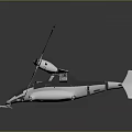 Futuristic Black And White Quadcopter Drone With Rotors And Streamlined Fuselage Design