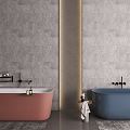 Modern Bathtub Bathtub Combo 3d model