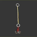 Daily Use Items Three Colored Gold Silver And Yellow Shiny Fishing Lures With Metal Hooks