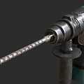 Industrial Hammer Drill By Super BRICOLO With Green Black Design And Drill Bit Handle
