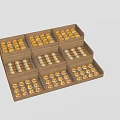 Bread Display Cabinet Bread Display Shelf Bakery Cake Shop 3d model