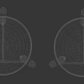 Modern Bar Stools In Black And Light Wood With Round Seats And Cross Supports