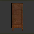 Traditional Wooden Chest of Drawers With Decorative Patterns And Golden Handles For Home