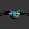 Anime Virtual Character With Blue Long Hair Twin Ponytails White Top Black Gloves And Boots