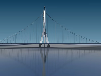 Modern Bridge 3d model