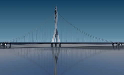 Modern Bridge 3d model