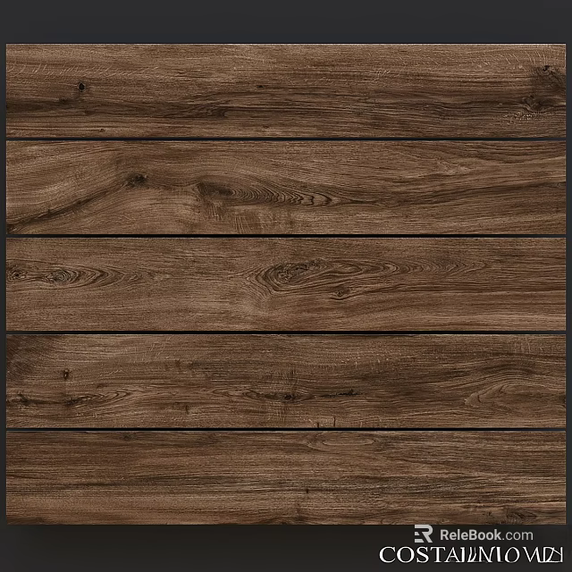 Wooden Components For Interior Design Featuring Natural Planks And Textured Surface 3d model