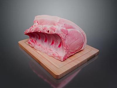 Pork Ingredients Meat Cooking Western Food Fast Food Western Fast Food Catering Food and Beverage 3d model