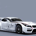 White Car BMW sports car Z4 3d model