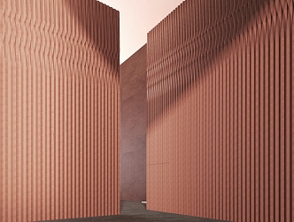 Red brick wall brick wall 3d model