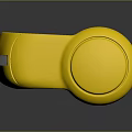 Stylish Yellow Headband With Modern Design And Transparent Stripe For Comfortable Wear