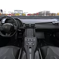 White Convertible Sports Car With Blue Accents