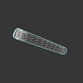 Realistic 3D Render of Lit Cigarette with Burning Tip Ash and Brown Filter