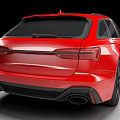 Red Modern Sports Sedan With Black Grille Alloy Wheels And Sleek Design