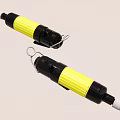 Black And Yellow Pneumatic Tool With Ergonomic Grip And White Connector