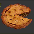 Delicious Golden Sliced Pumpkin Pie With Decorative Cutouts And Flaky Crust