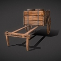 Trolley Carriage Earth Trolley Game Trolley Trolley Wood Trolley Wood Trolley Ancient Wooden Trolley Low Face Number Low Model Simple Model Video Level Realism 3d model