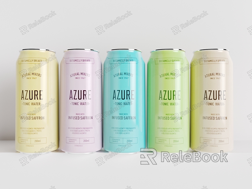 Beverage beer juice soda milk cans model