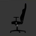 Ergonomic Office Chair With Black And Red Leather High Back Armrests And Wheels