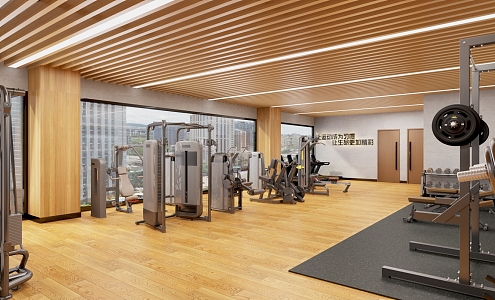 Modern Gym 3d model