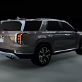 Hyundai Silver SUV With Modern Design Distinctive Front Grille And Alloy Wheels