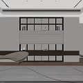Modern Minimalist Full Wall Bookcase With Warm Recessed Lights For Elegant Home Display And Storage