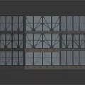 Octagonal Multi Storey Building Structure With Modern Framework And Glass Panels