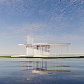 Modern Architecture Island View Architecture 3d model