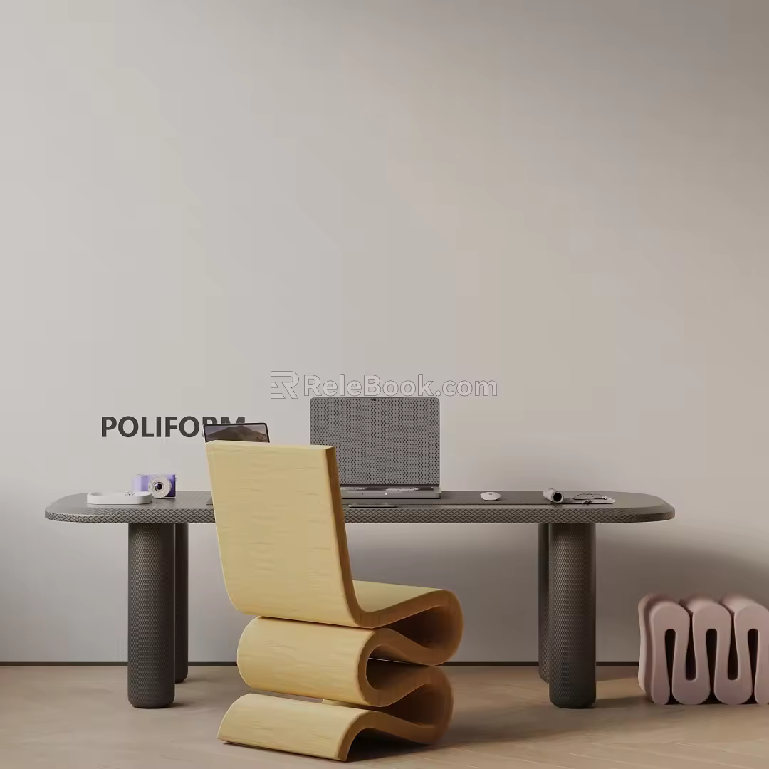 Modern Bookshelf 3d model