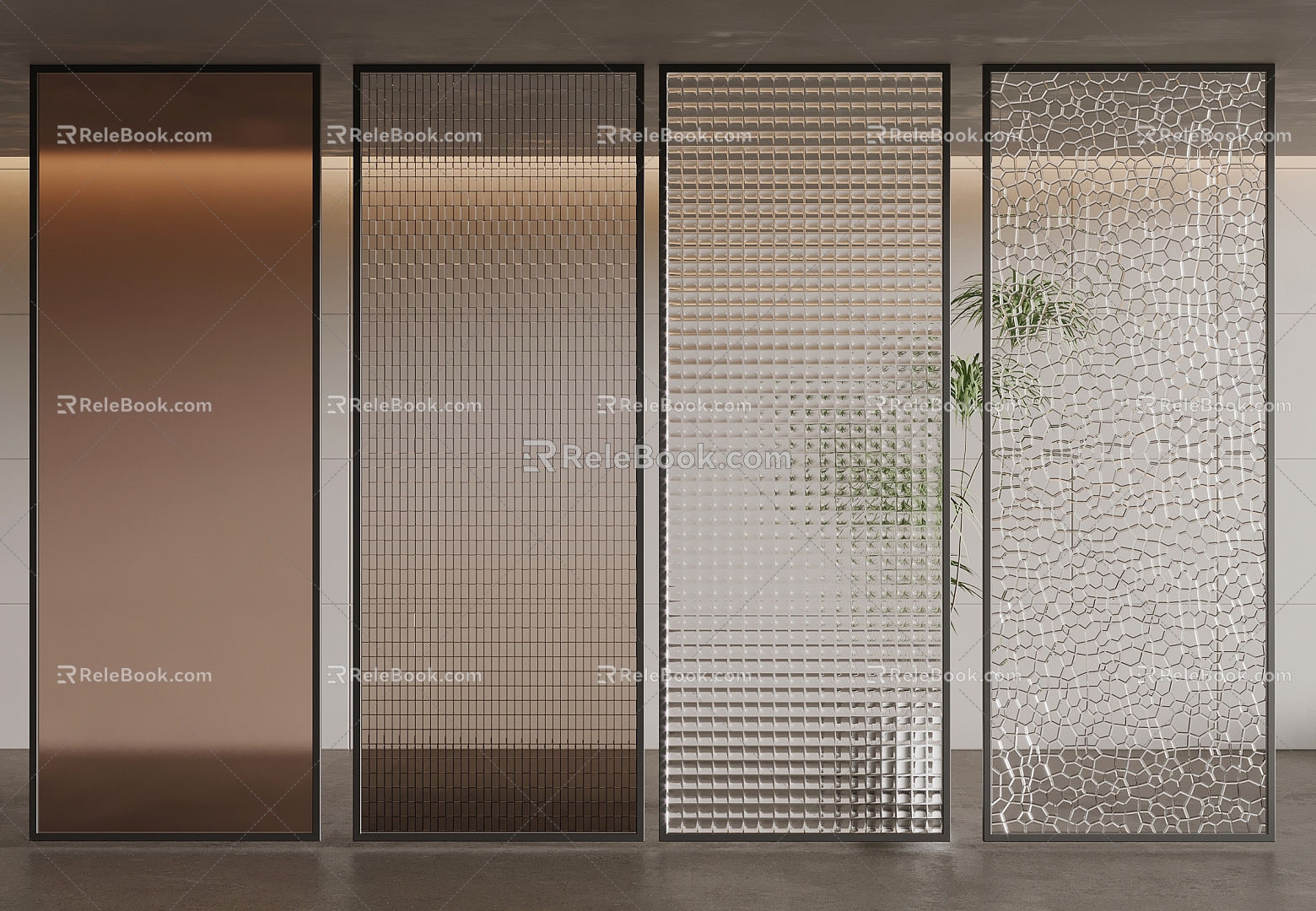 Glass partition gradient glass ice crack glass Changhong glass gradient glass wire glass model