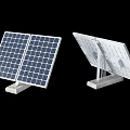 Various Solar Panels For Daily Electrical Use Featuring Different Mounting Designs And Brackets 3d model
