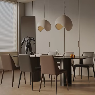 Modern table combination 3d model