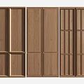 Wooden Wall Panels With Various Designs And Natural Brown Wood Grain For Interior