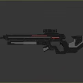 modern rifle sci-fi rifle sci-fi sniper rifle laser pulse gun pulse gun 3d model