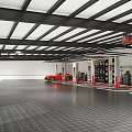Bright Spacious Modern 4S Store Auto Maintenance Workshop With Complete Professional Vehicle Service Equipment