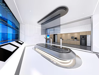 Modern Exhibition Hall 3d model
