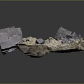Natural Wood Stone Decorative Piece With Raw Texture And Various Block Shapes