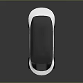 Futuristic Modern Concept Car With White Black Exterior Sleek Roof And Black Wheels Design