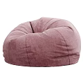 Gray Velvet Bean Bag Chair For Comfortable Modern Living Room Seating