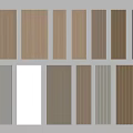 Different Styles Of Modern Wall Panels With Wooden And Neutral Color Vertical Stripes