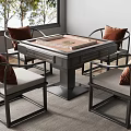 New Chinese Mahjong Table and Chair Mahjong Table 3d model