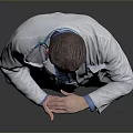 Male Doctor Wearing White Coat With Stethoscope Gesturing In Gray Background
