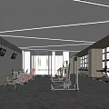 Gym Treadmill 3d model