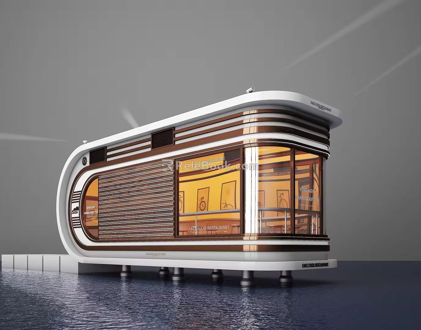 MOBILE ROOM OF MODERN ARCHITECTURE 3d model