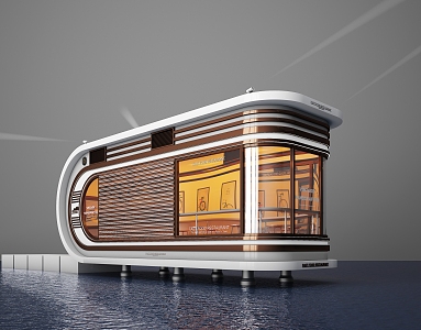 MOBILE ROOM OF MODERN ARCHITECTURE 3d model