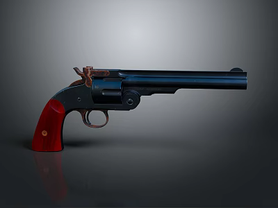 Tactical revolver pistol semi-automatic pistol automatic pistol 3d model