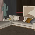 Multiplayer Sofa 3d model