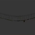 Rustic Suspension Bridge With Wooden Planks Ropes And Support Posts